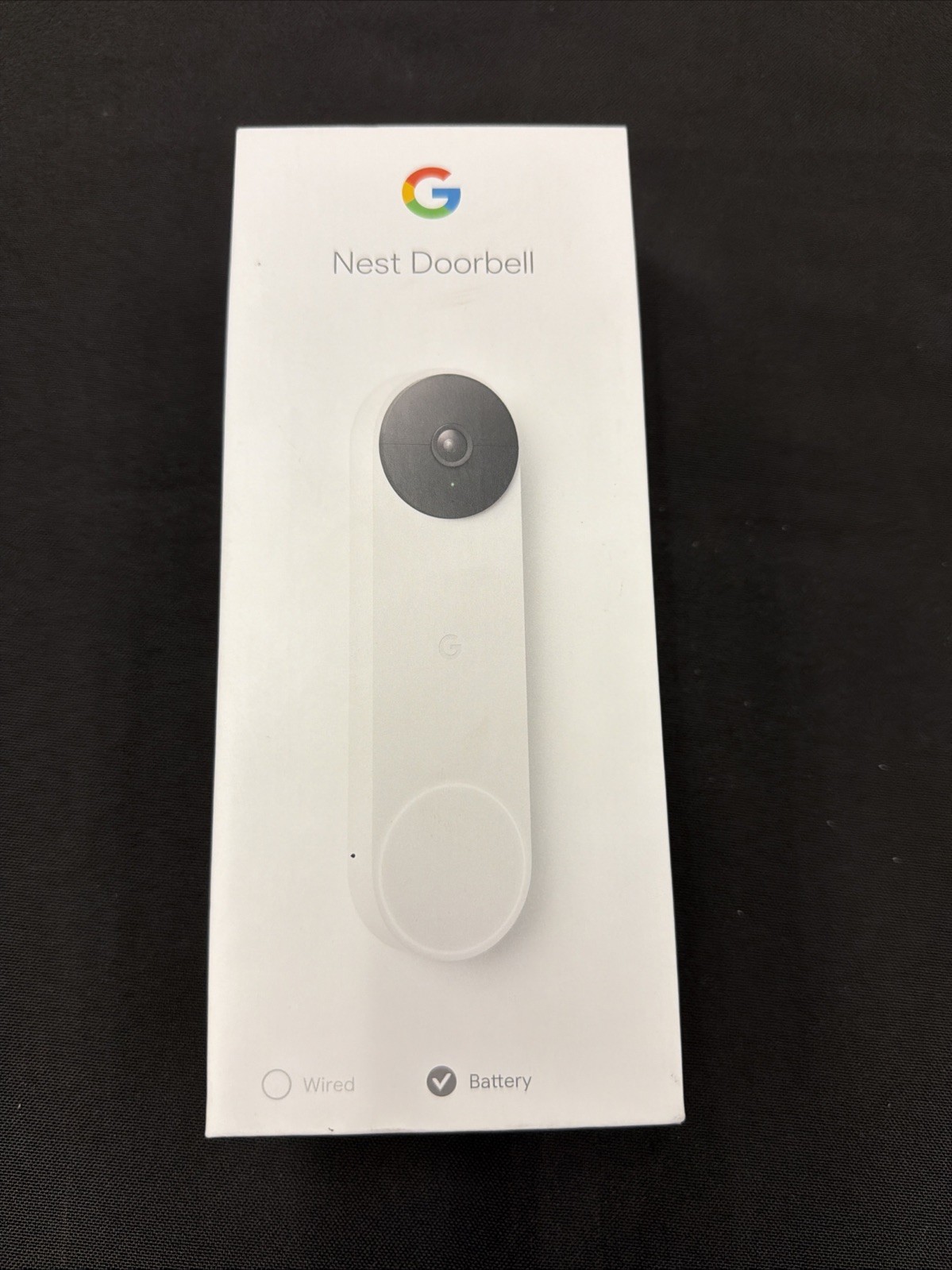 NEW Google Nest Doorbell Battery Snow White GA01318-Wireless Smart Home Security