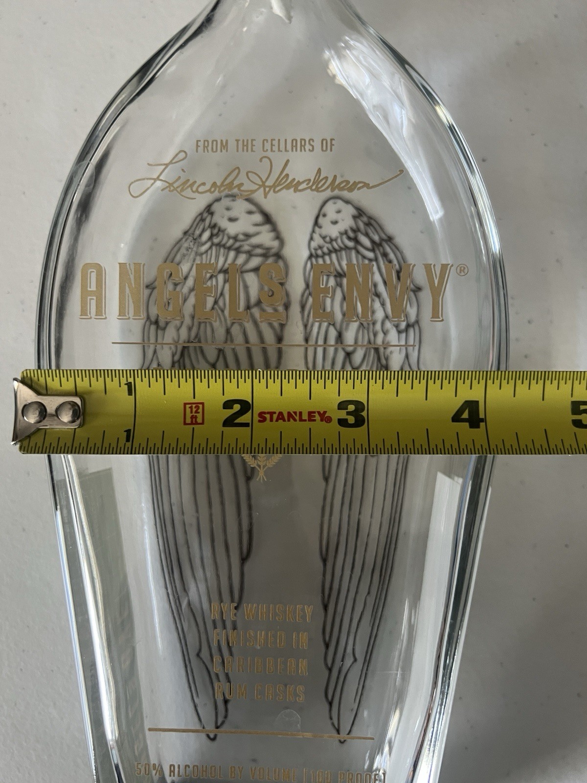 Empty Angel’s Envy Finished Rye Kentucky Whiskey (750ml) Upcycle