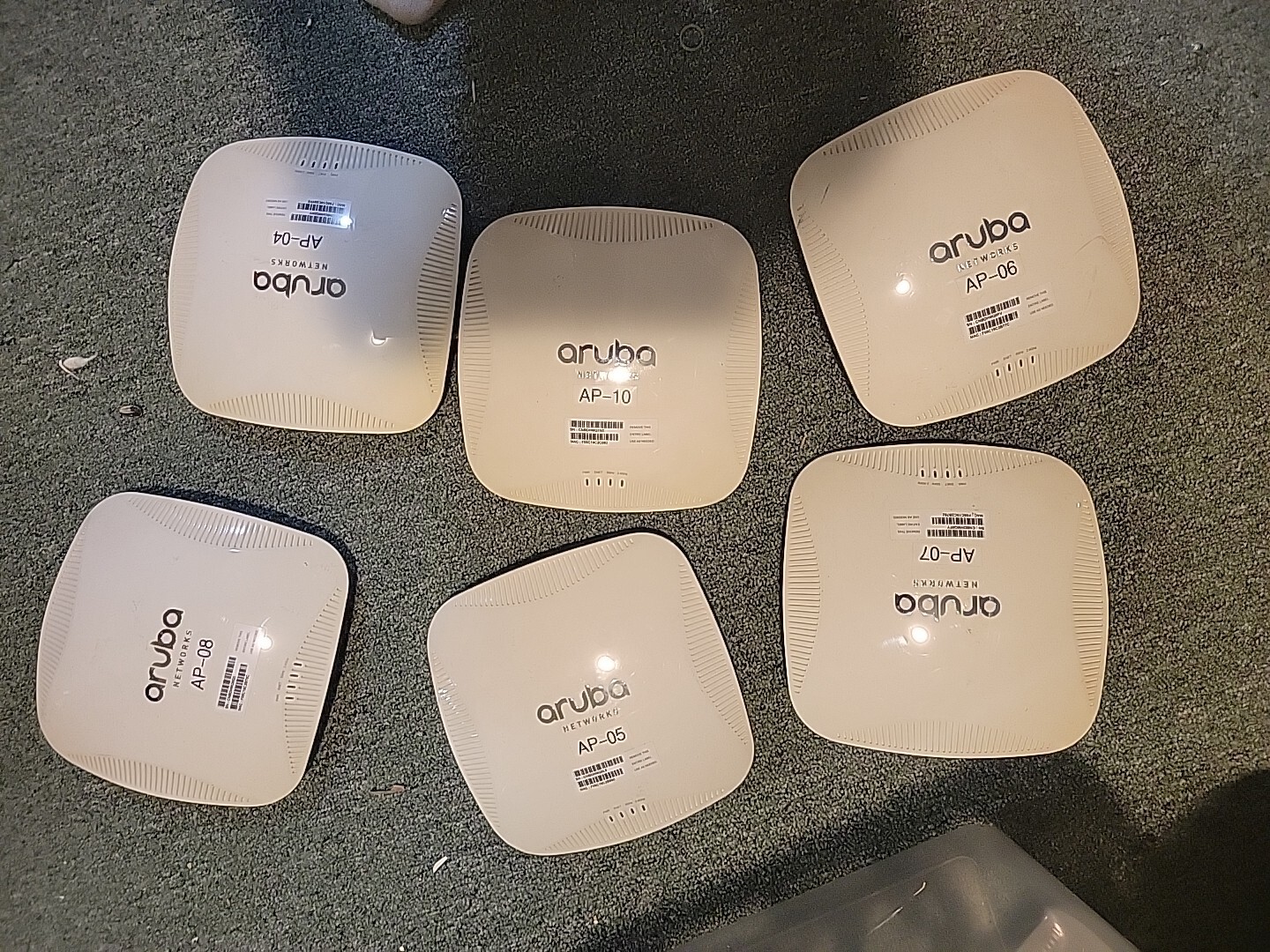 LOT OF 6 x Aruba Networks APIN0215 AP-215 Wireless Access Point 4 With Mounts