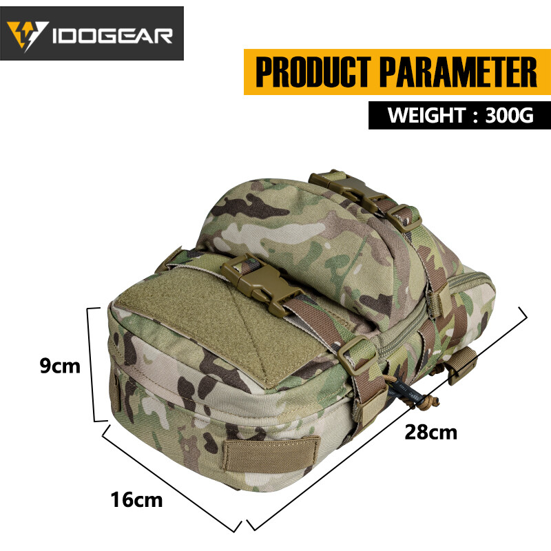 IDOGEAR Hydration Pack Hydration Backpack Assault Molle Pouch Mini Military Duty