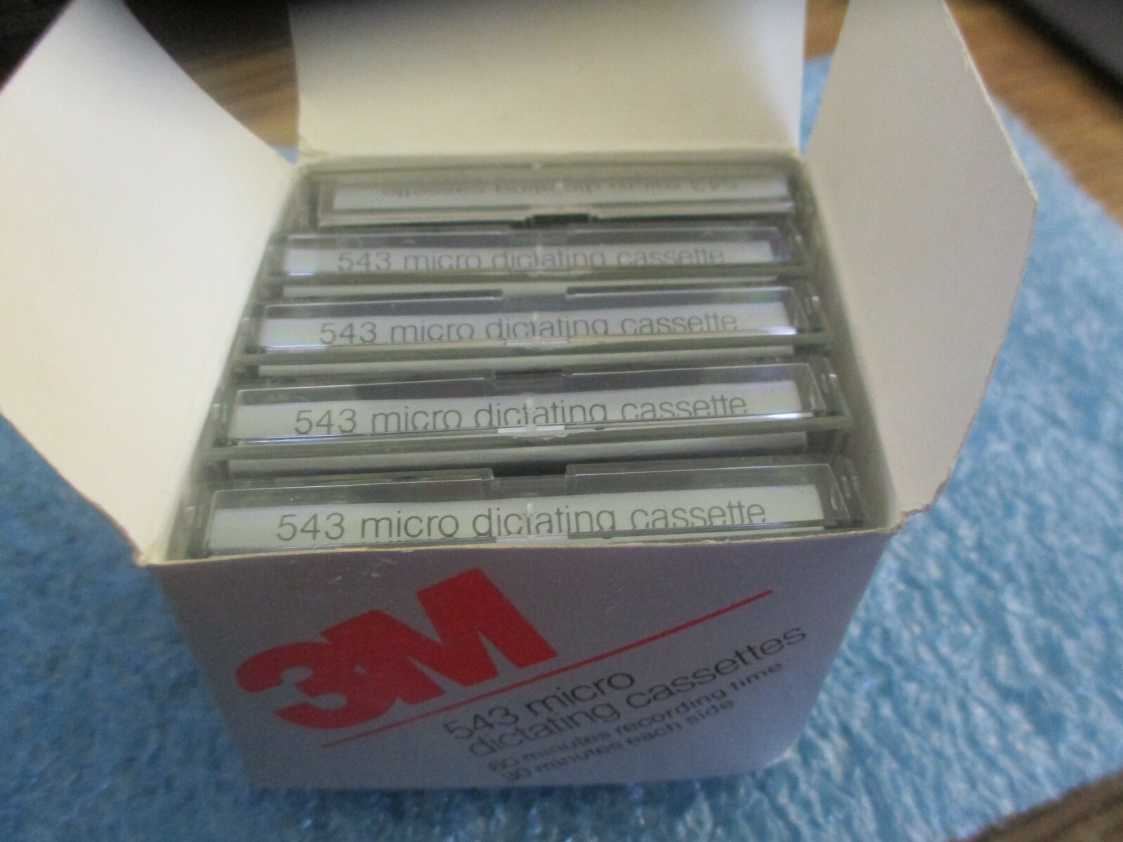 Lot of 3M Model: 543 Micro Dictating Cassettes. Lot of 5. New Old Stock.
