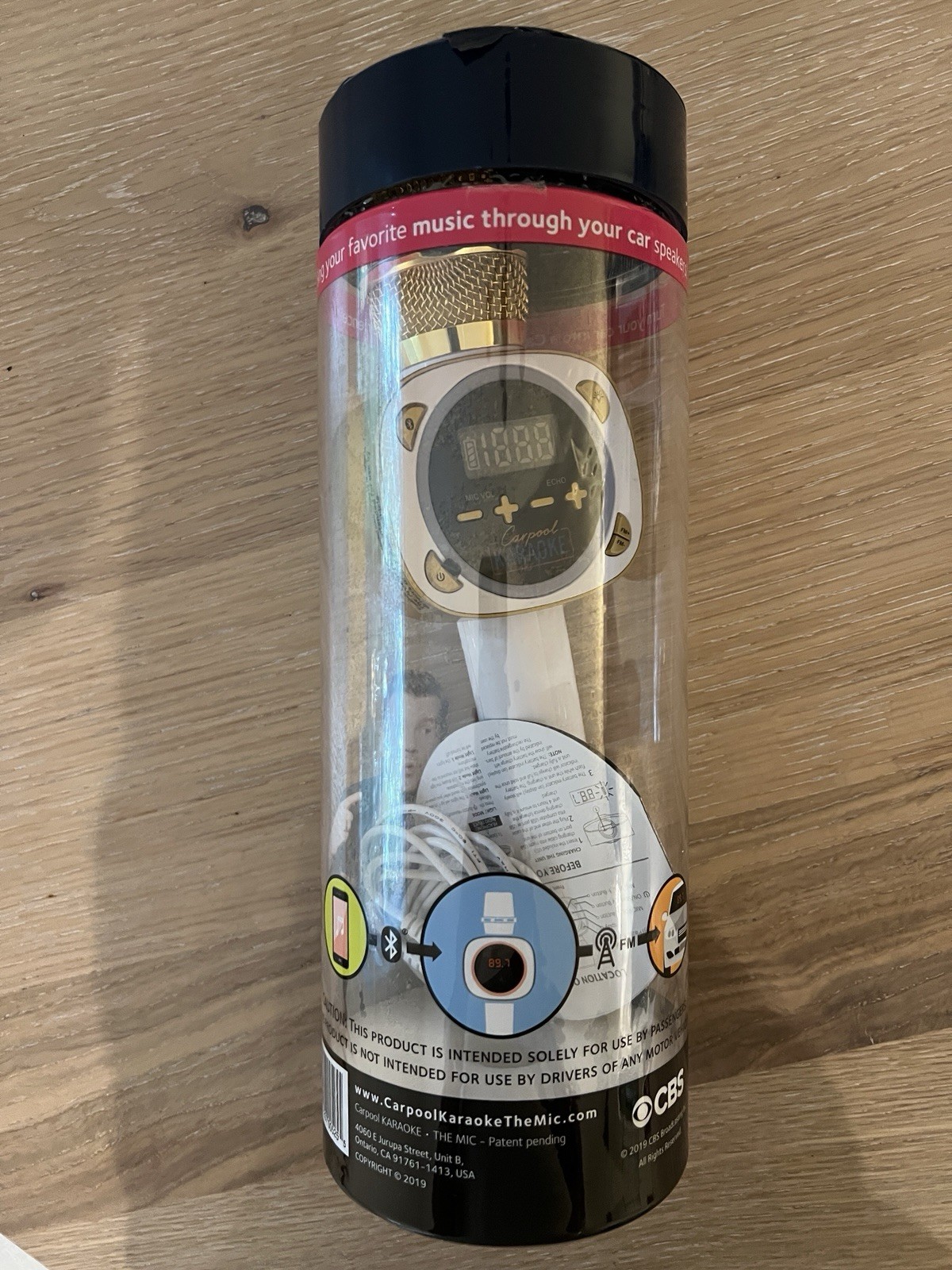 Bluetooth microphone Carpool Karaoke NEW Speakers Connect Sing And Ride