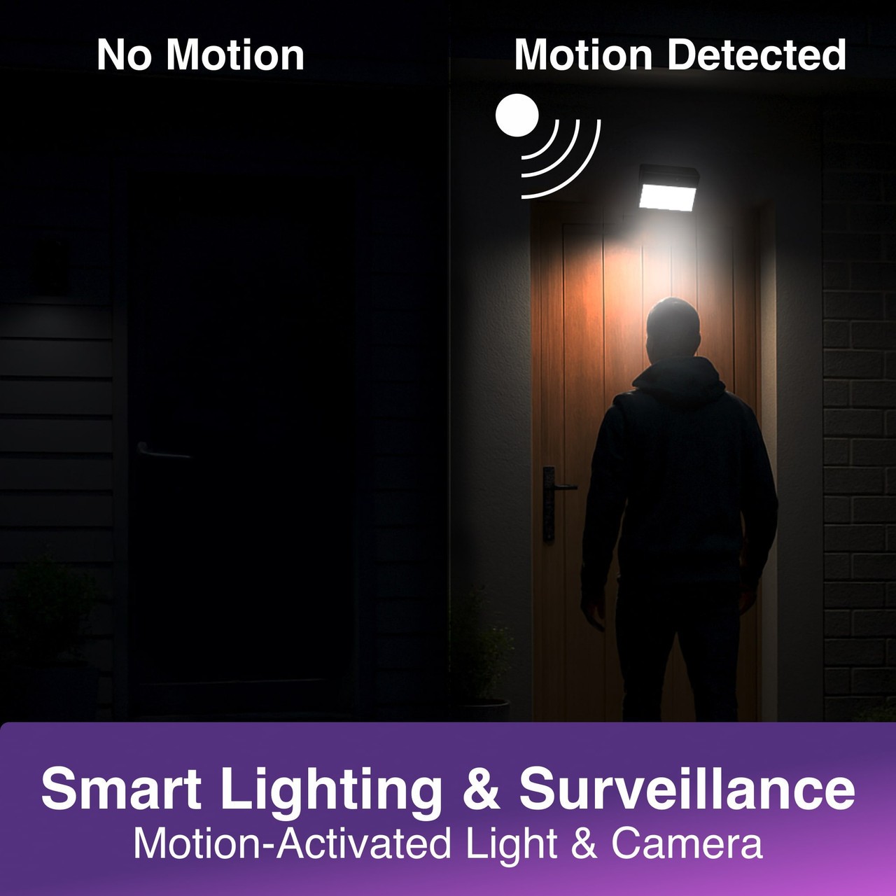 Laser Outdoor Wall Light Camera Twin Pack with Solar Power Security