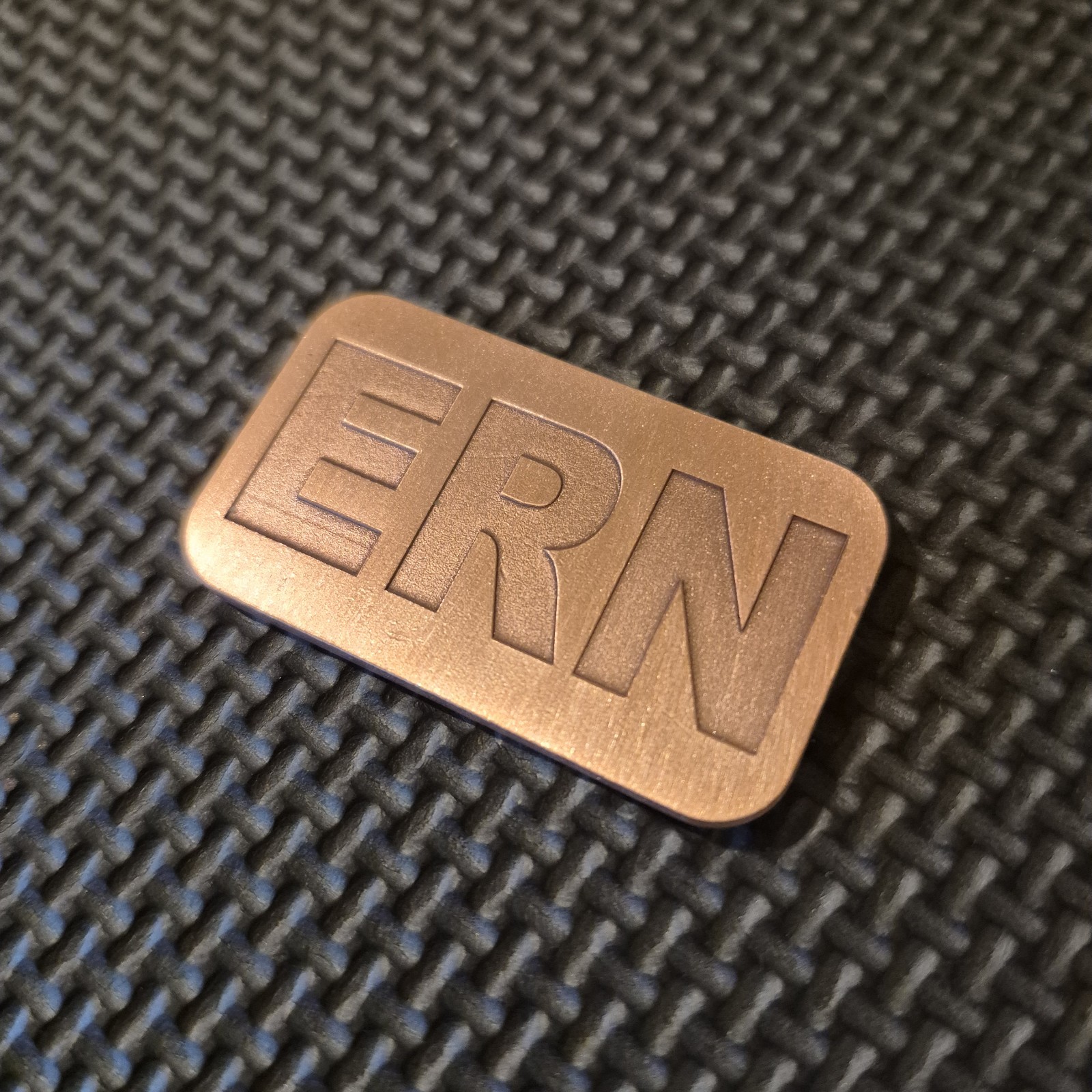 Custom Engraved Copper Rectangle Golf Ball Marker / Send your Design / Idea