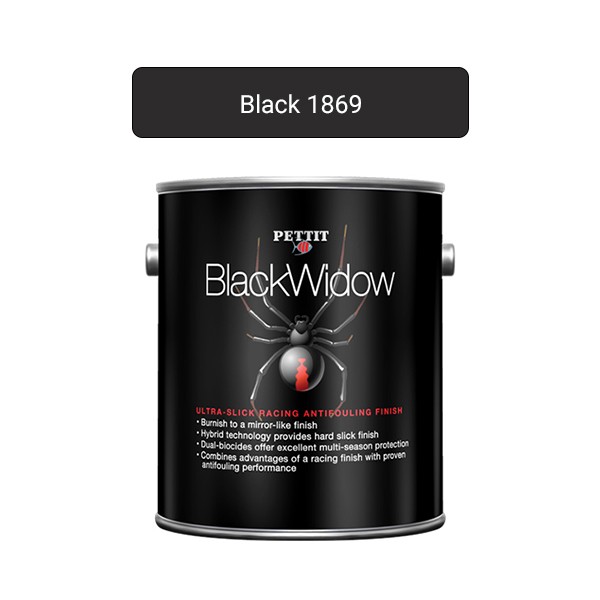Pettit Black Widow Antifouling Ablative Bottom Paint Black 1869G