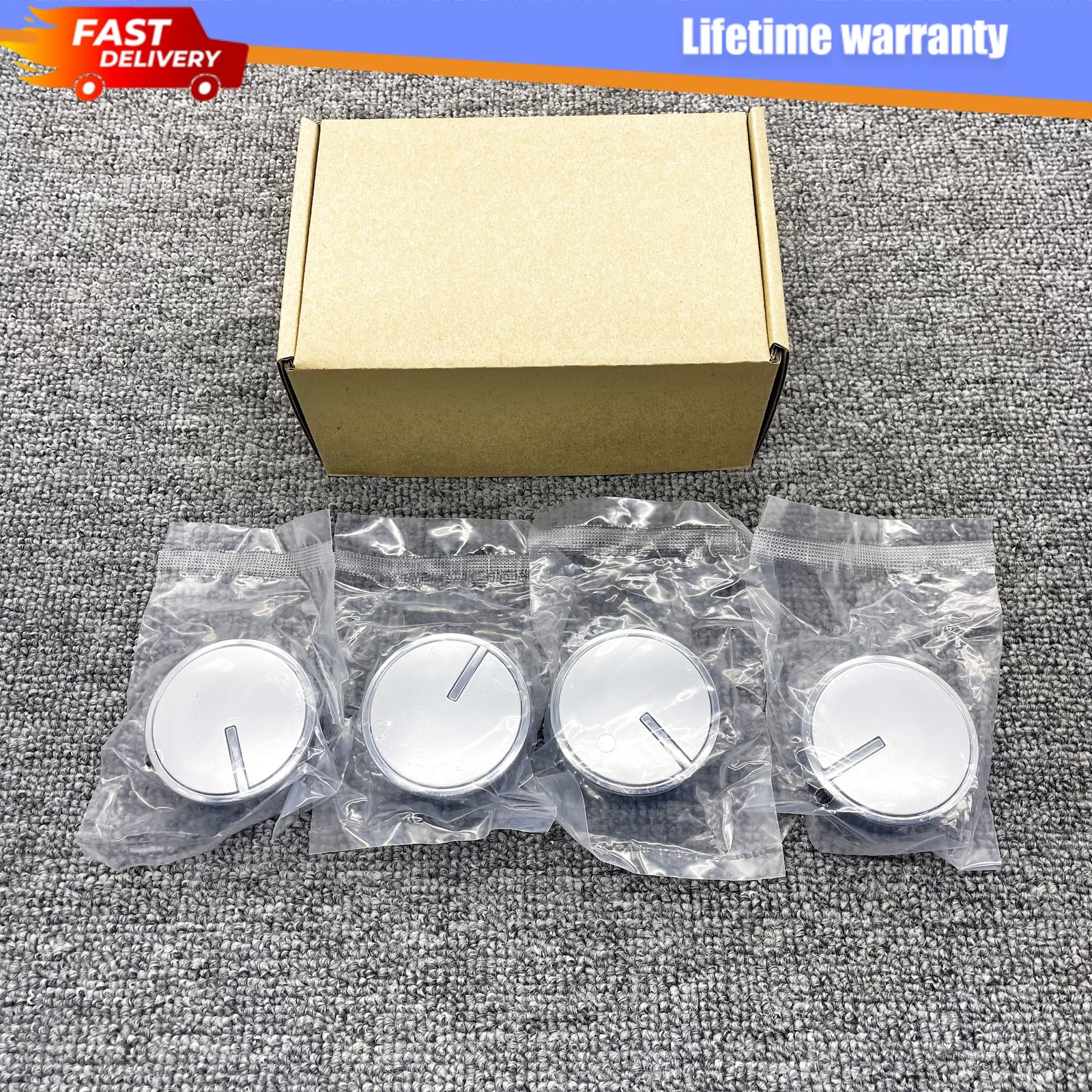 4Pcs Control Knobs W10437088 Fits For Whirlpool Range Stove Cooktop New