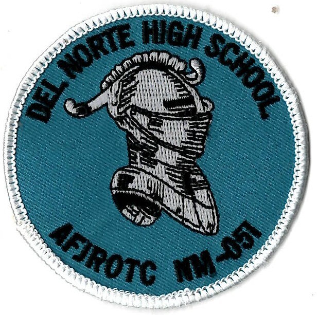 DEL NORTE HIGH SCHOOL NM-051 AIR FORCE JUNIOR RESERVE OFFICER TRA MILITARY PATCH