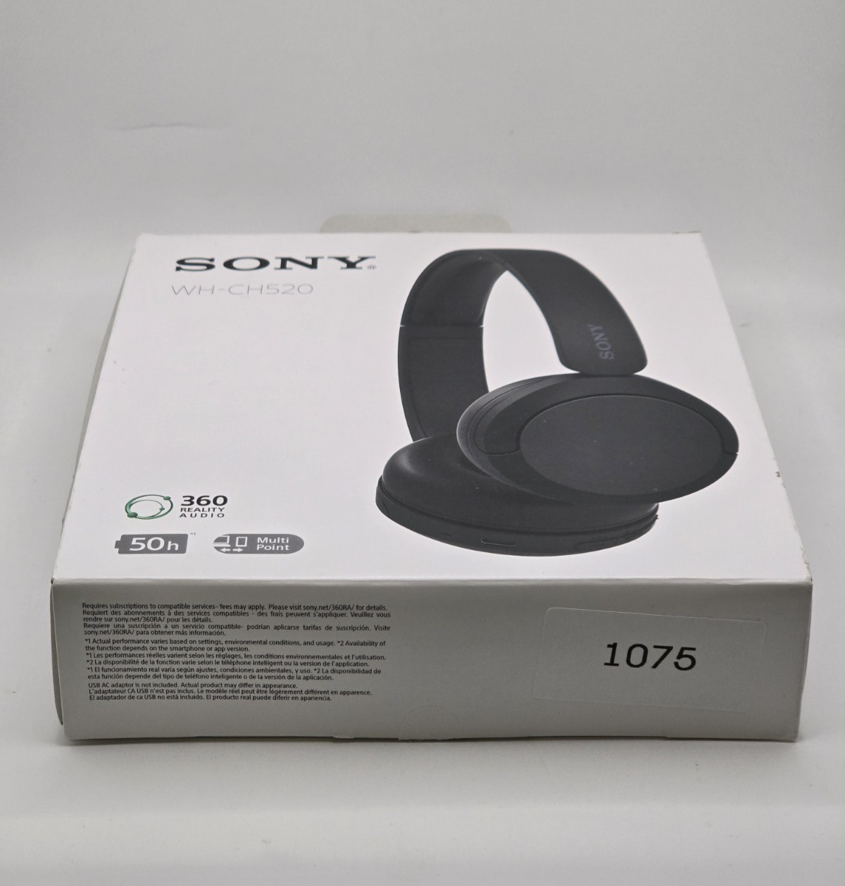 Sony WH-CH520 Wireless Over-Ear Bluetooth Headphones - Black