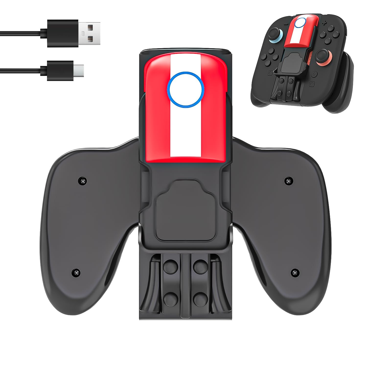 Rechale Switch 2 Charger Grip Black