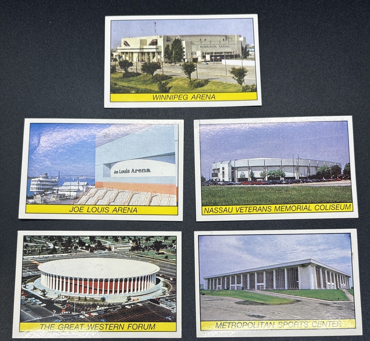 1989-90 Panini Hockey Stadium  Stickers Lot of 5 stickers