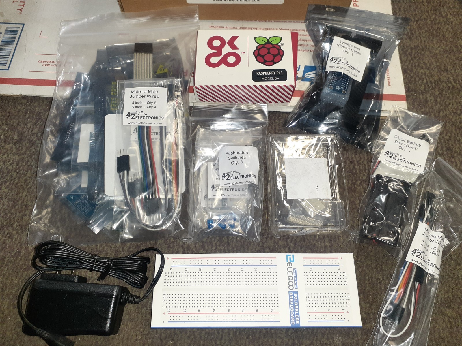 42 Electronics Intro To Robotics Level A Kit -