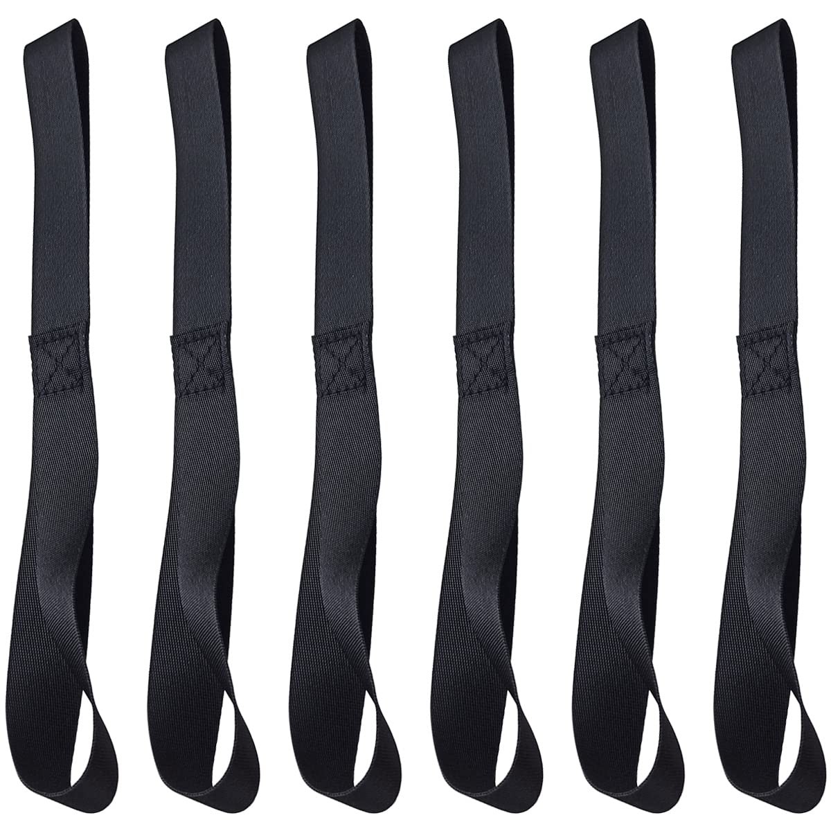 6 Pack Soft Loop Tie Down Straps Loops for Securing ATV UTV Motorcycles