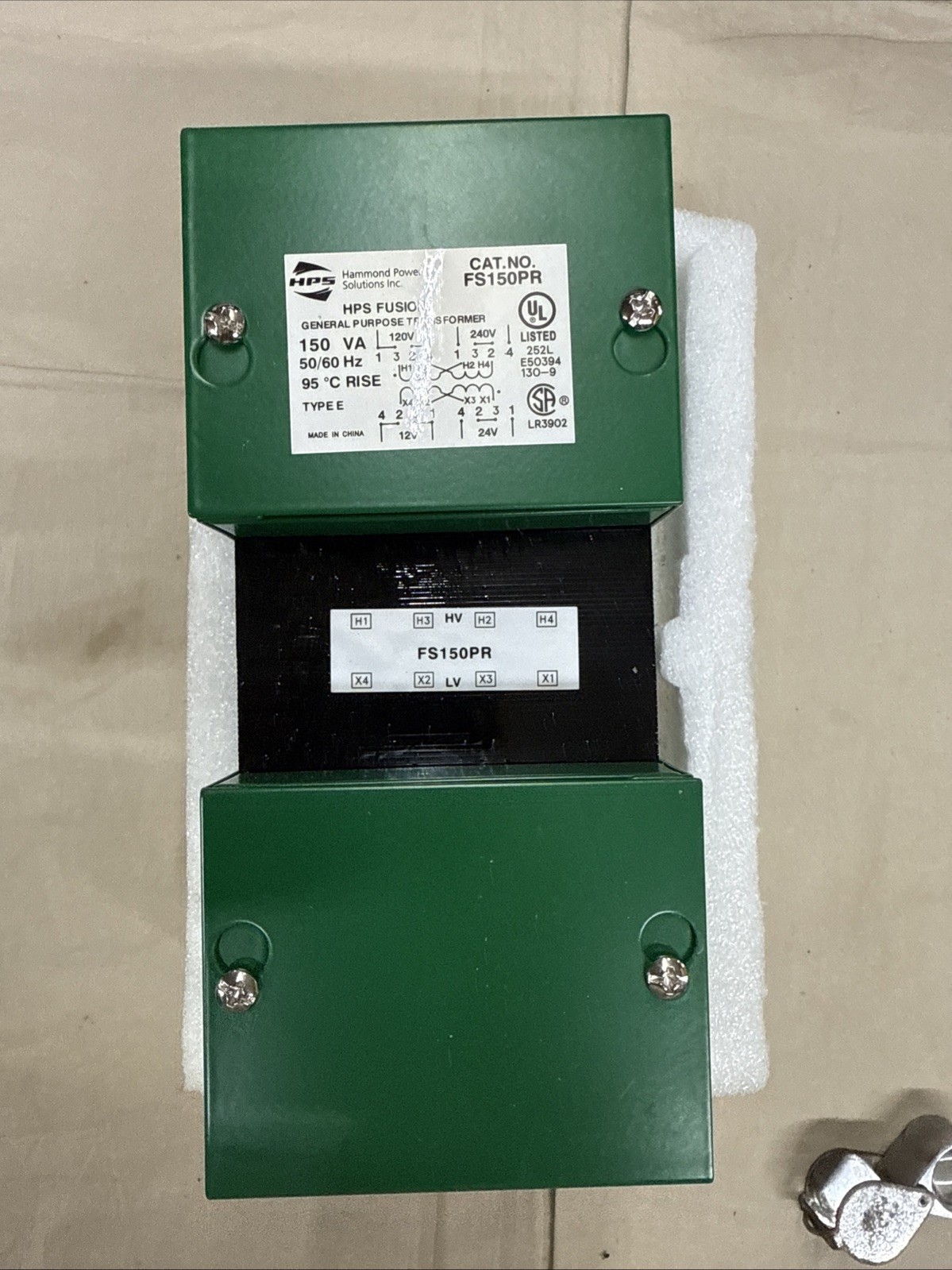 HPS general purpose transformer 100VA 50/60HZ 1 PHASE FS100PR