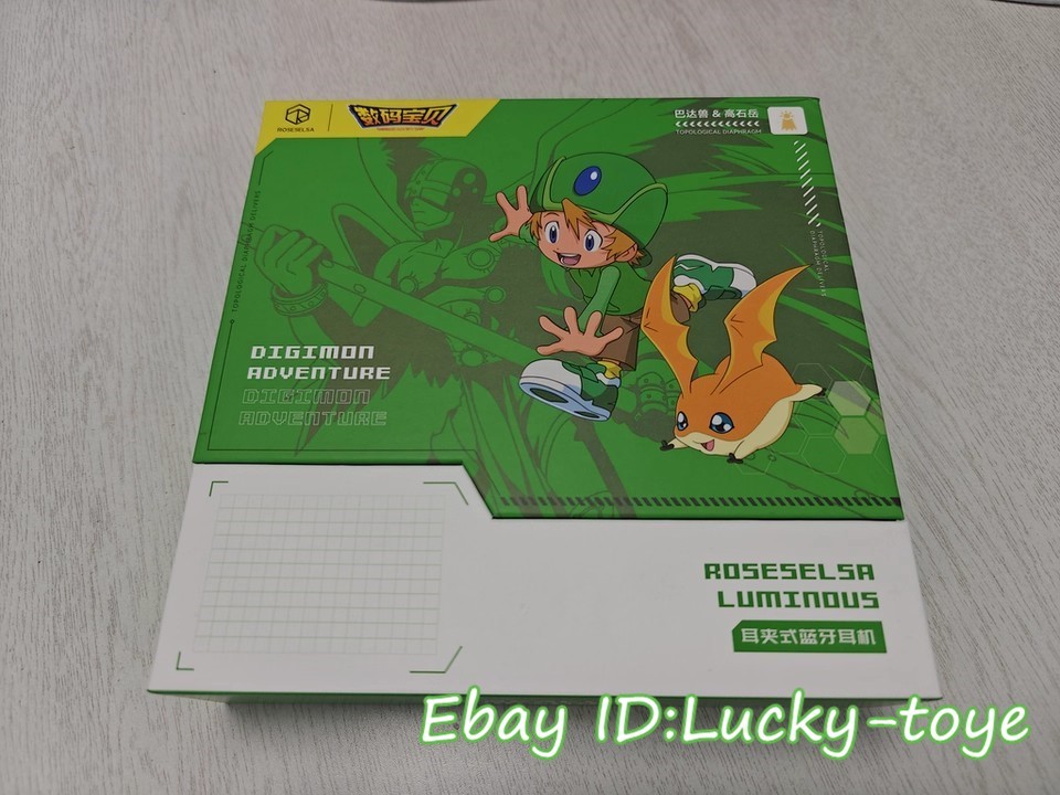 Anime Official Digimon Patamon Clip on Wireless Bluetooth Earphone Gift Box