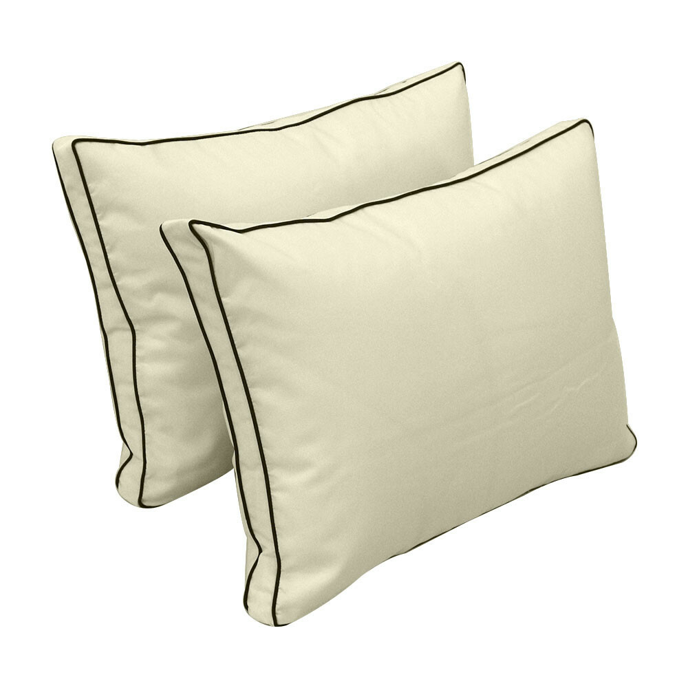 |COVER ONLY| STYLE 1 Twin Bolster Pillow Daybed Porch Swing Contrast Trim AD005