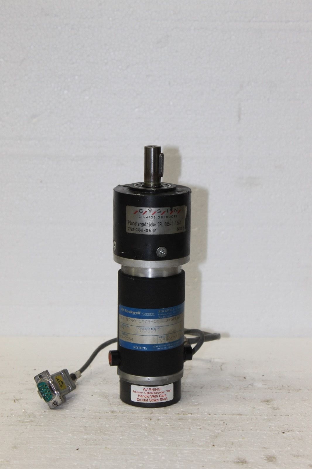 Rockwell Automation Print Carriage Motor DEK S240-1A/8+500LD+GPL65-5:1