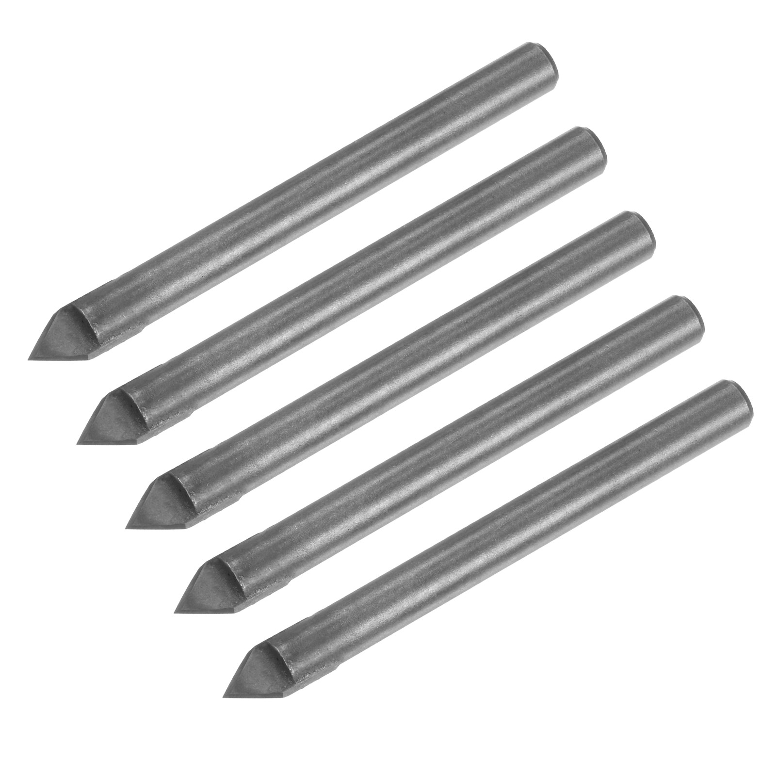 5pcs V-Groove Router Bits 1/4 Shank 6mm Dia 60 Degree V Type End Mill