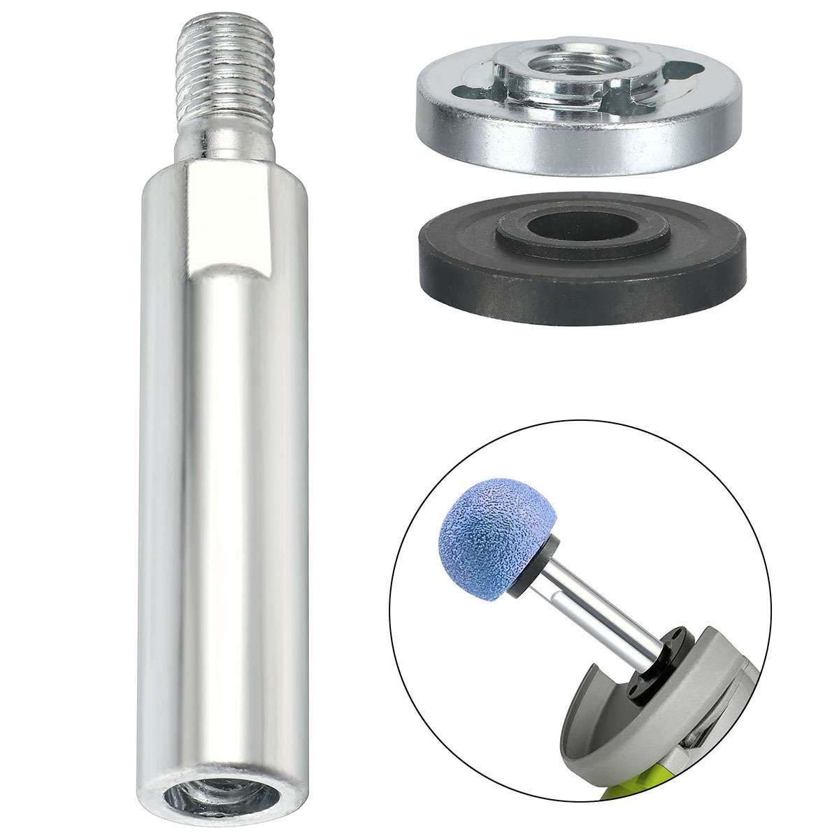 2pcs Angle Grinder Extension Connecting Rod M10 Thread Adapter Extension Shaft