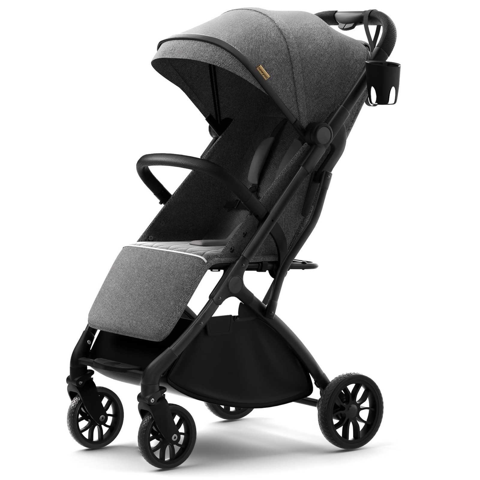 GlideTow TR18M Travel Stroller, Compact & Lightweight Baby Stroller with Recl...
