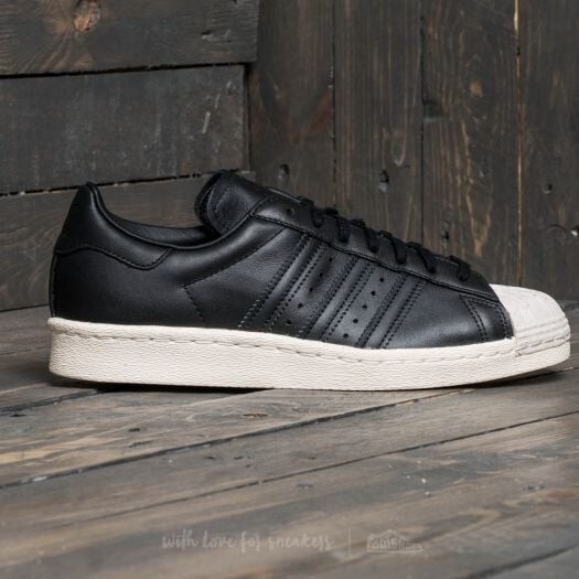 Adidas Superstar 82 Low Shell Toe Men's Leather Shoe Black/White/Gold [GW1799]
