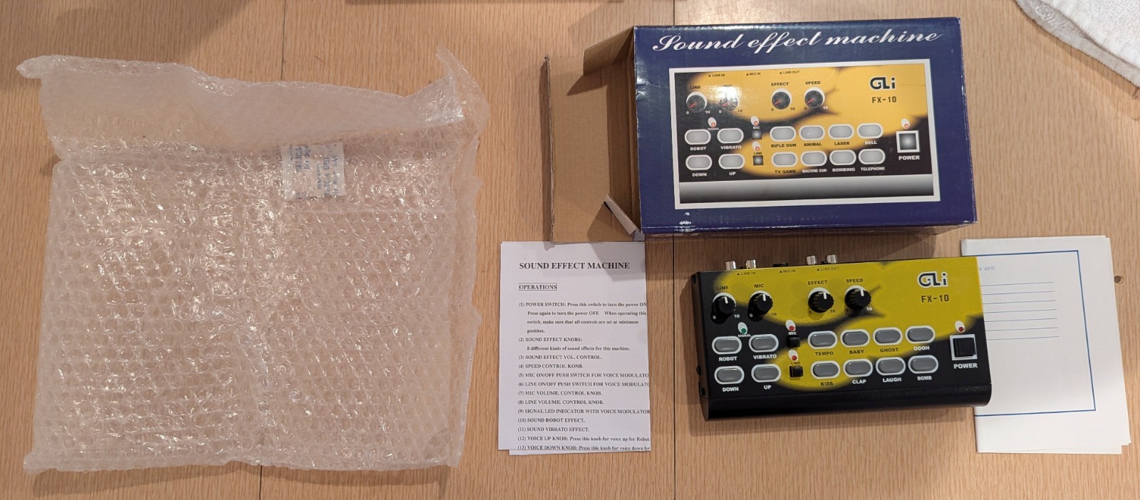 GLI FX-10 Sound Effect Machine Effects