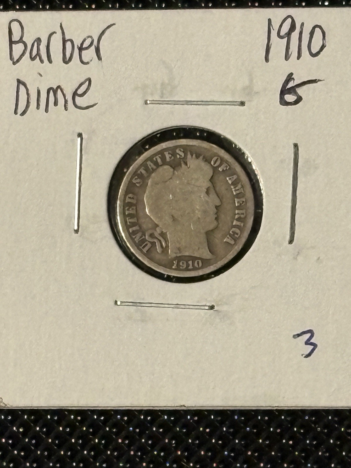 1910 Barber Dime