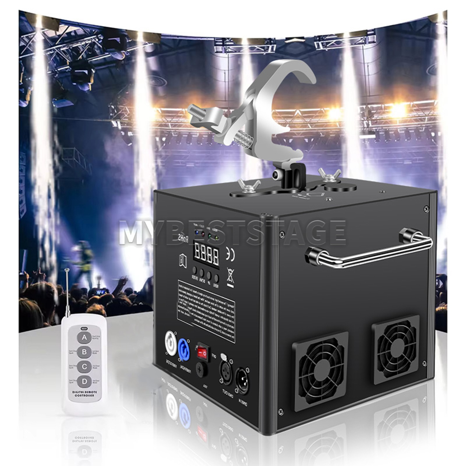 PAIDUN 750W Waterfall Cold Spark Machine Firework DMX Stage Effect Wedding Event