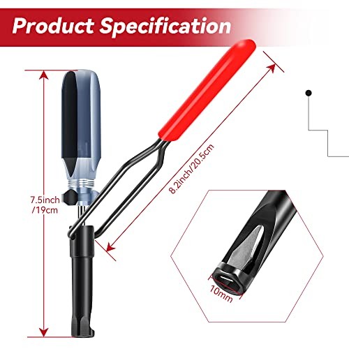 10MM Valve Adjustment Tool Jam Nut, Slotted Valve Adjusting Stud, Valve 10mm