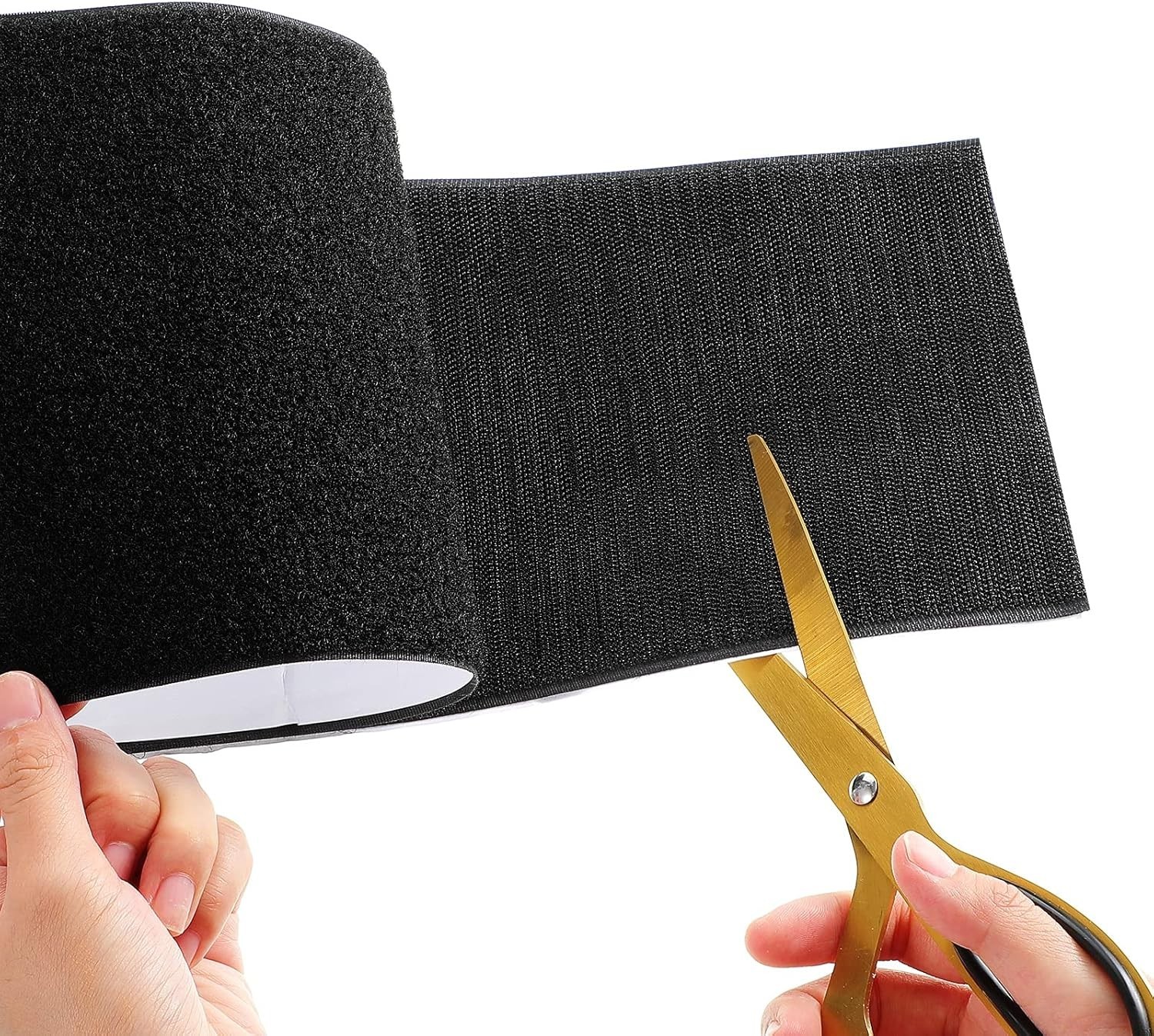 6 Inch x 1 Yard Hook and Loop Tape Double Sided Hook and Loop Tape with Adhesive