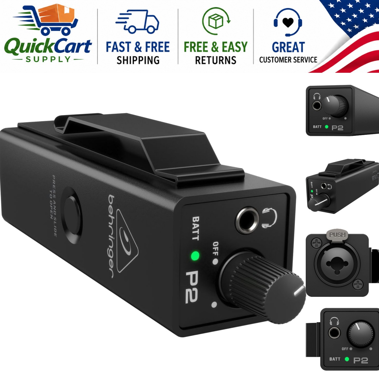 Lightweight Personal In-Ear Monitor Amplifier with Sound Isolation Features