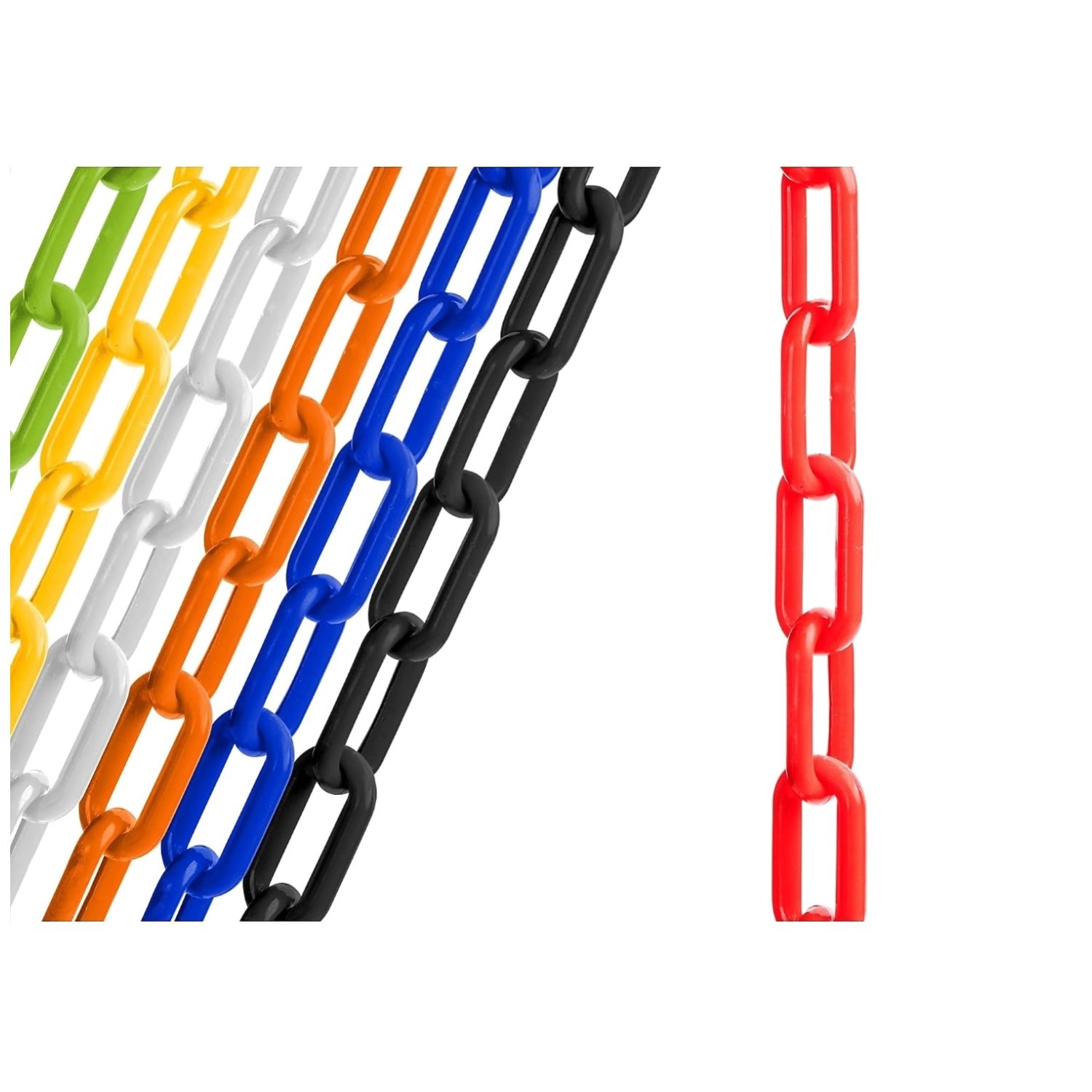Durable Safety Chain for Visual Barriers - Red