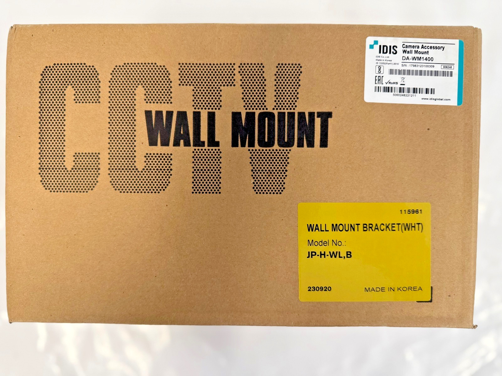 IDIS Wall mount DA-WM1400