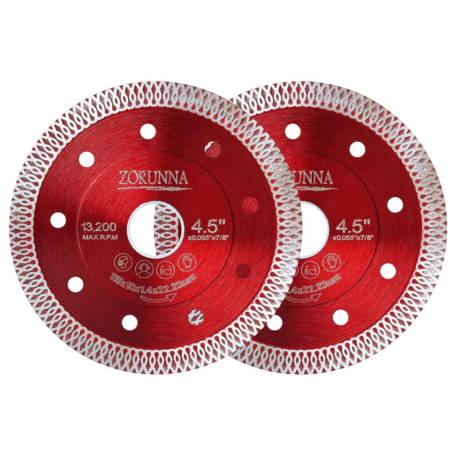 4.5" Diamond Blade for Angle Grinder, Super Thin Tile Saw Blades for Smooth Cutt