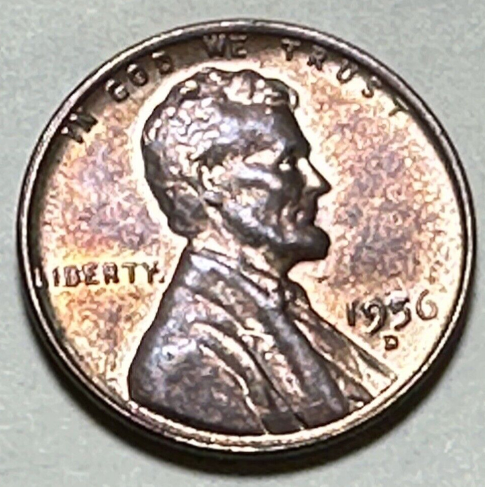 1956 D Wheat Penny LINCOLN CENT 1C 1815N