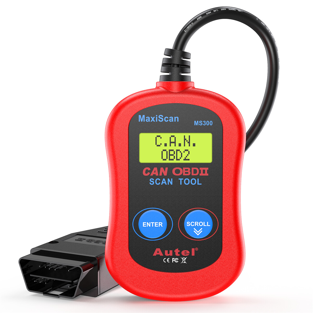Autel MS300 OBD2 Scanner Code Reader, Turn Off Check Engine Light CAN Diagnostic