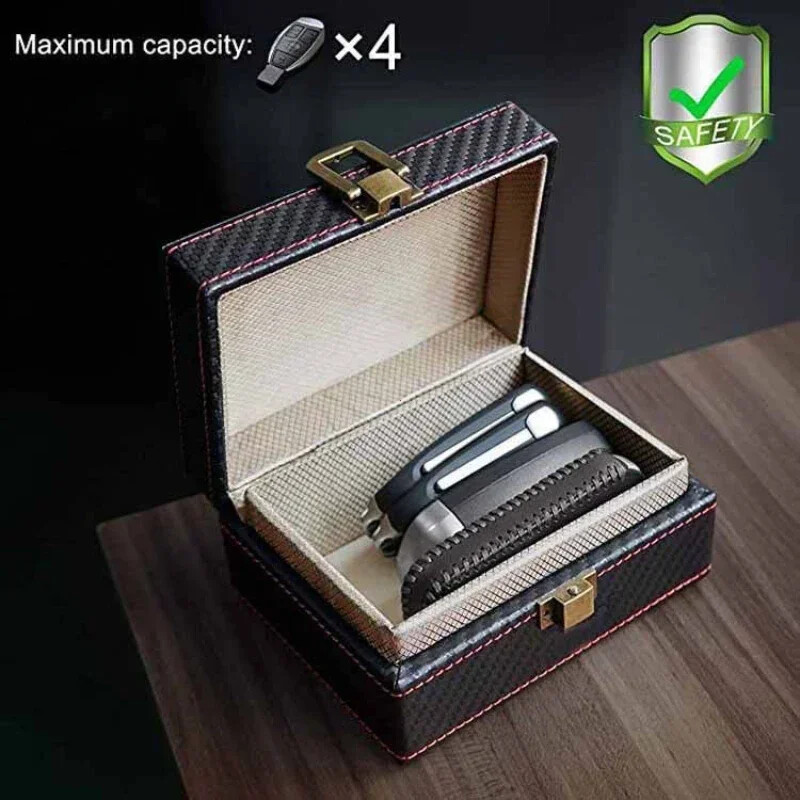 Anti-Theft RFID Faraday Box Key Fob Protector Signal Blocker for Car Keyless