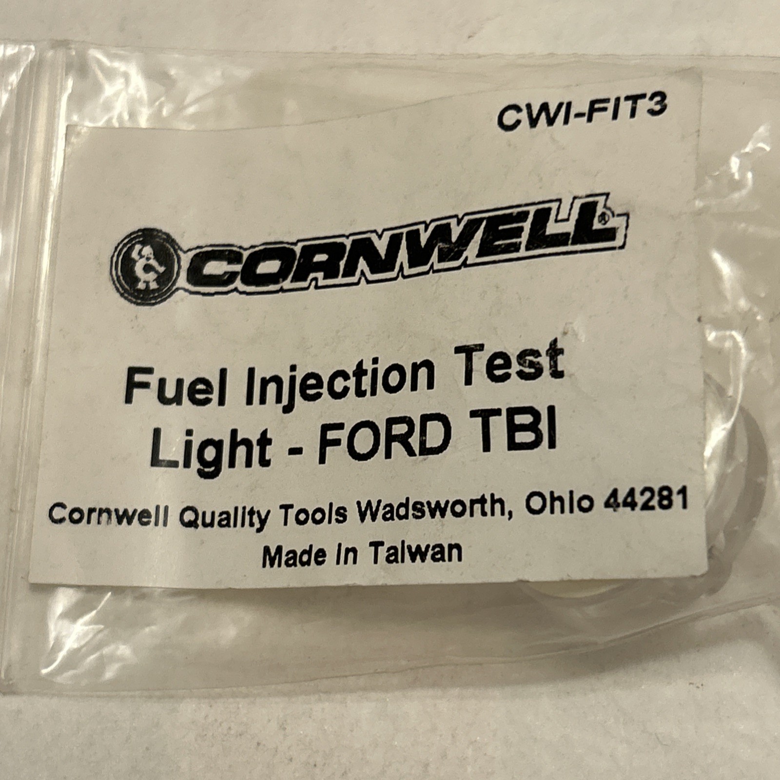 Cornell Fuel Injection Test Light- FORD TBI. CWI-FIT3