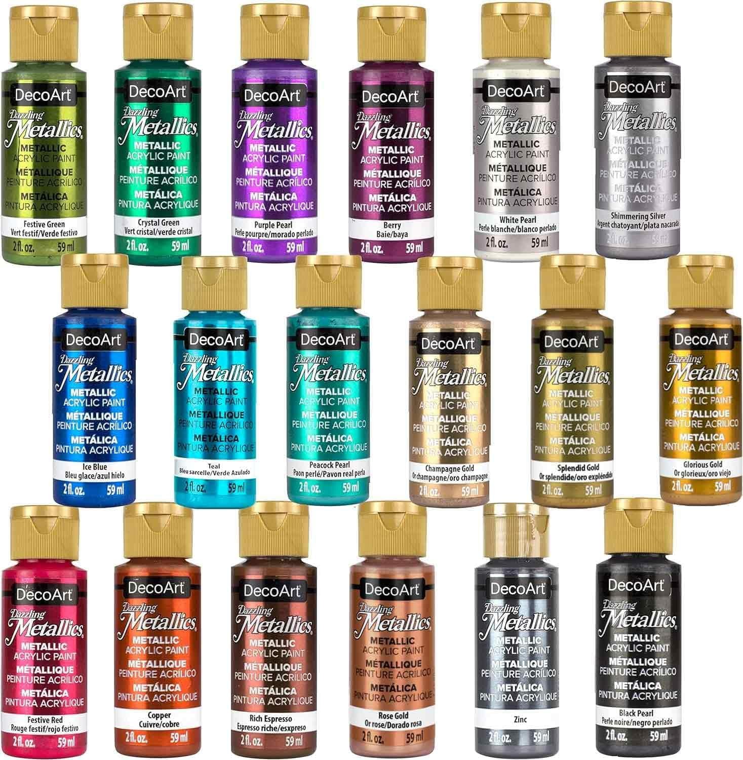 DecoArt Americana Acrylics Paint DAZZLING 18 Fl Oz (Pack of 1), Assortment