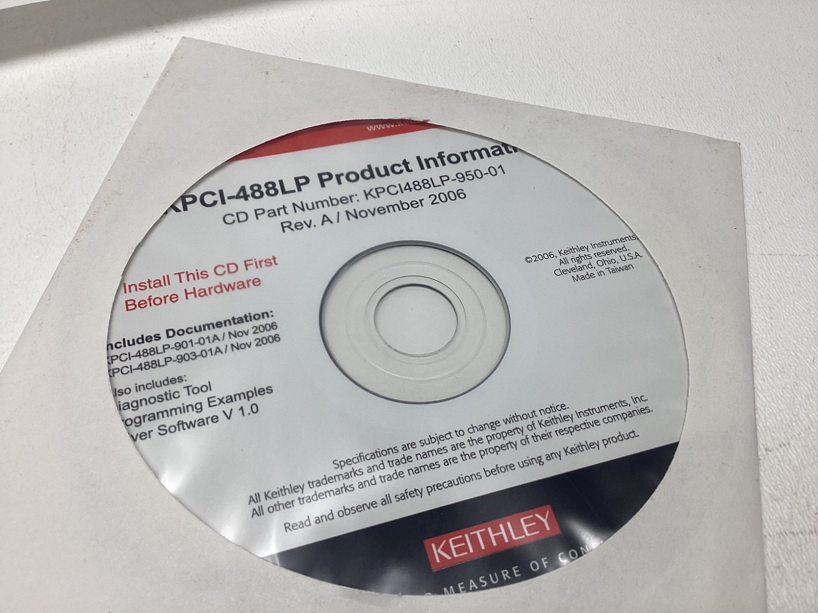 KEITHLEY KPCI-488LP COMPUTER INTERFACE BOARD. NEW. GUARANTEED.