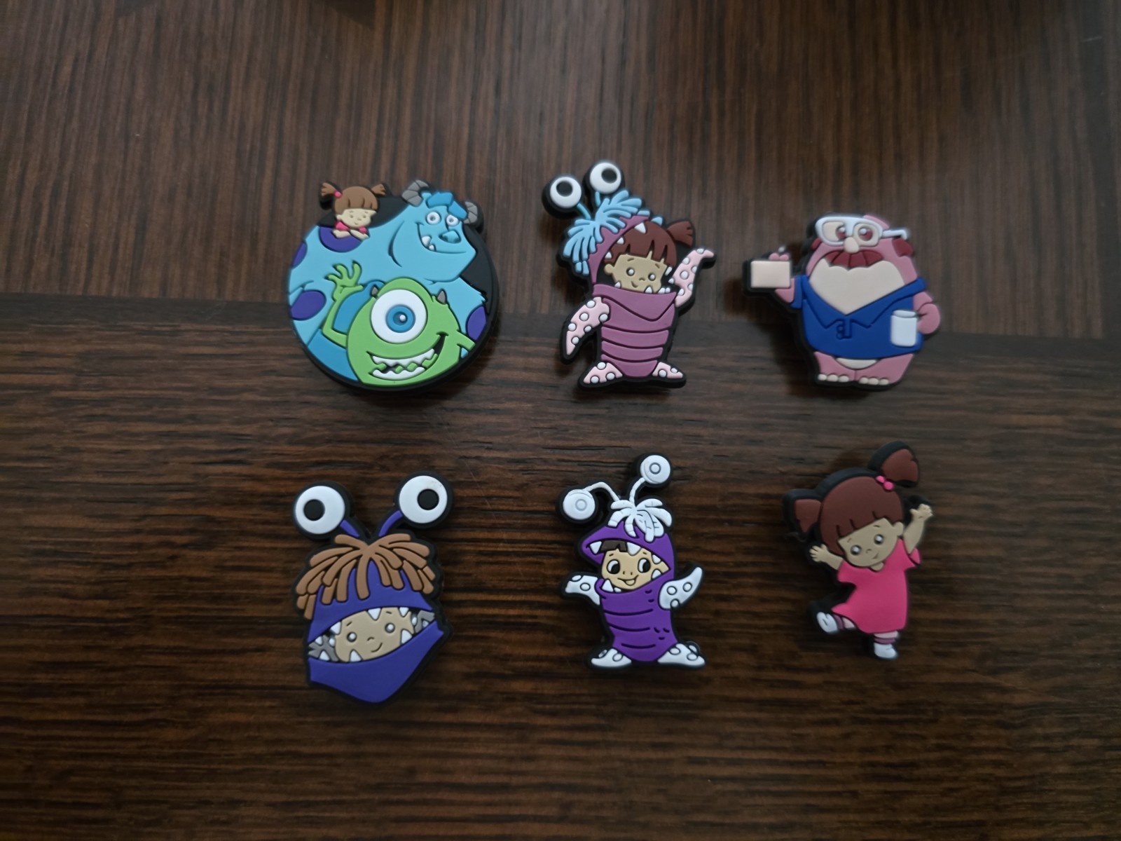 Lot Of 6 Monsters Inc Shoe Charms