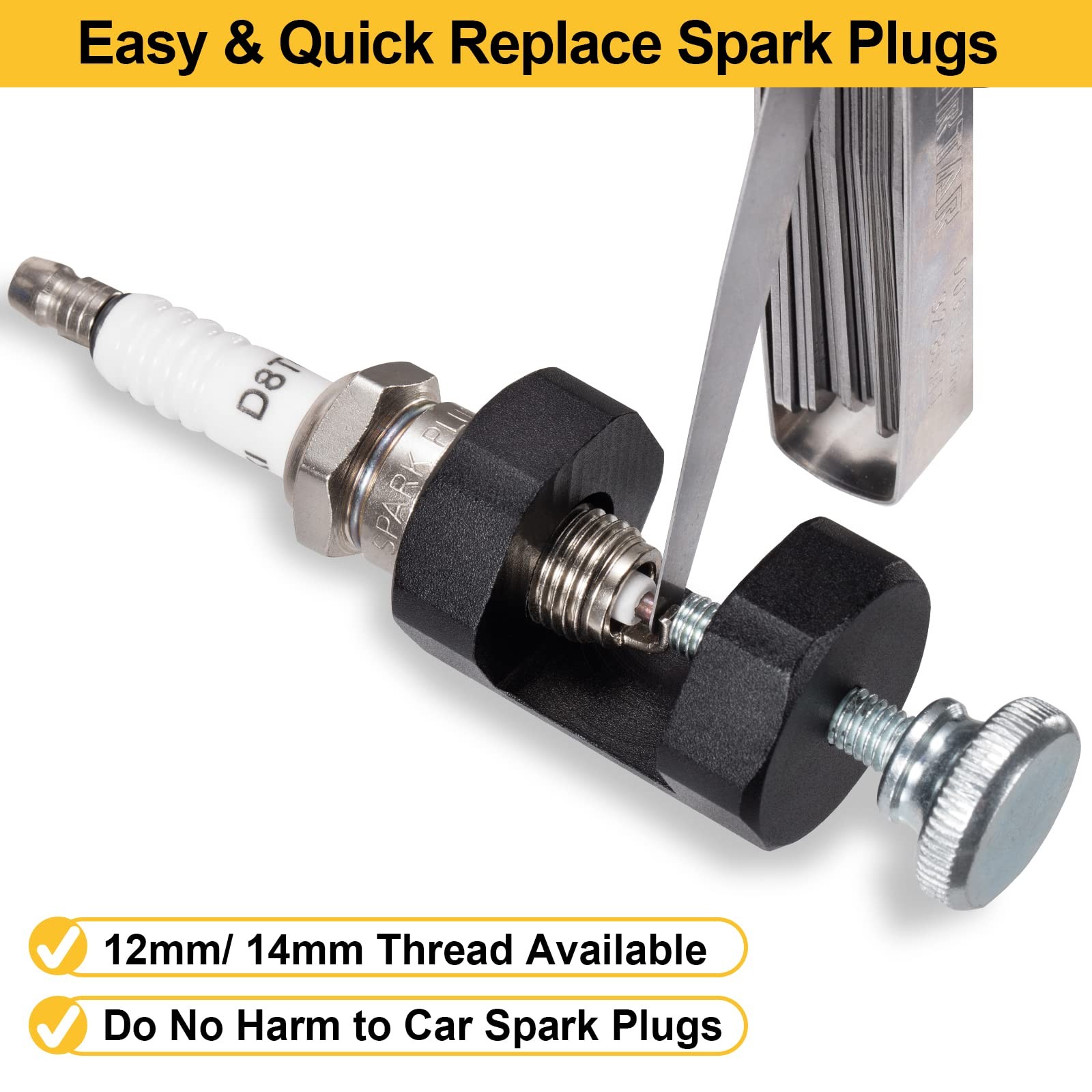 Spark Plug Gap Tool 2pcs, Blue and Black