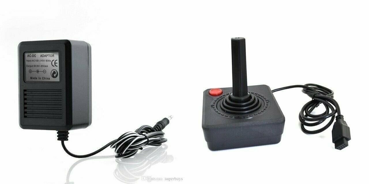Controller & Power Supply Adapter Plug Cord Bundle Lot System Console Atari 2600