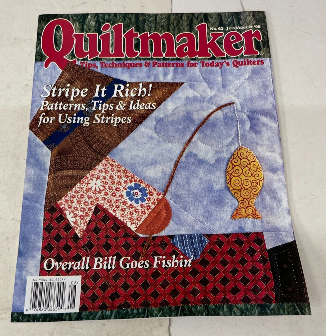 Quiltmaker Magazine July/August 1998 #62 back issues Quilting