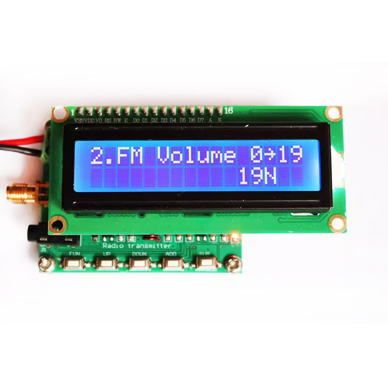 1pc 88~108MHz FM Stereo Transmitter FM Signal Generator Meter
