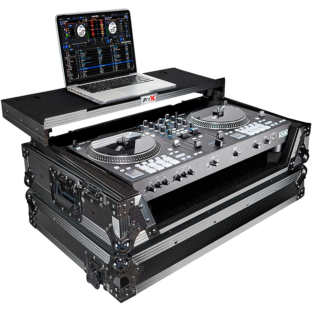 ProX Flight Case For RANE ONE Dj Controller W-Sliding Laptop Shelf & Wheels