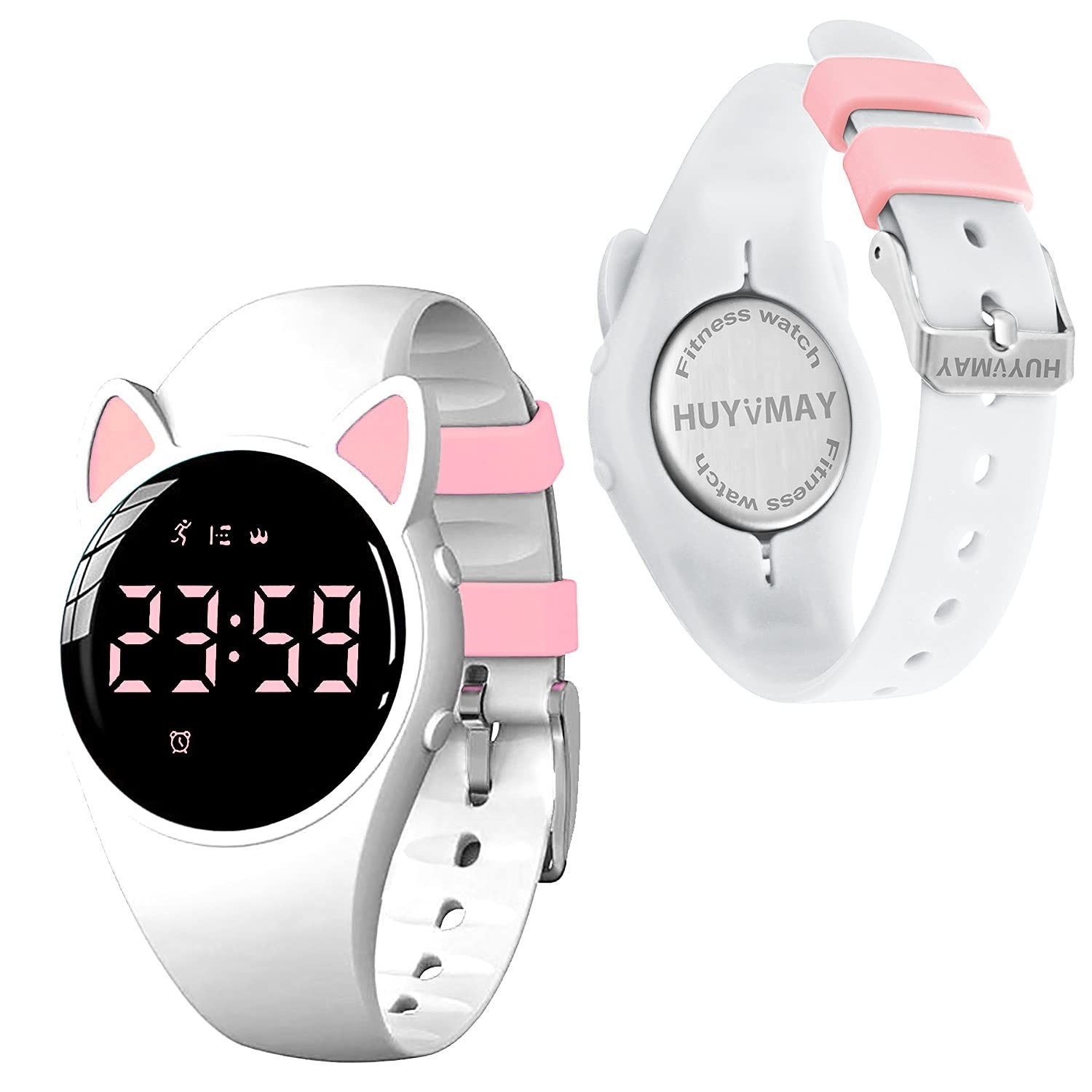 Fitness Tracker Pedometer Watch, No App No Phone Required, USB Charge 1 Hour ...