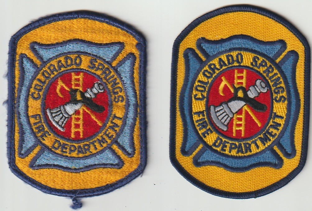 Colorado Springs CO Fire Department patches shipped from Australia