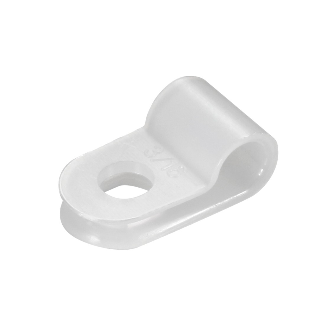 400Pcs Nylon R-type Cable Clamp Organizer Cord Clips 5mm White CC-0.5