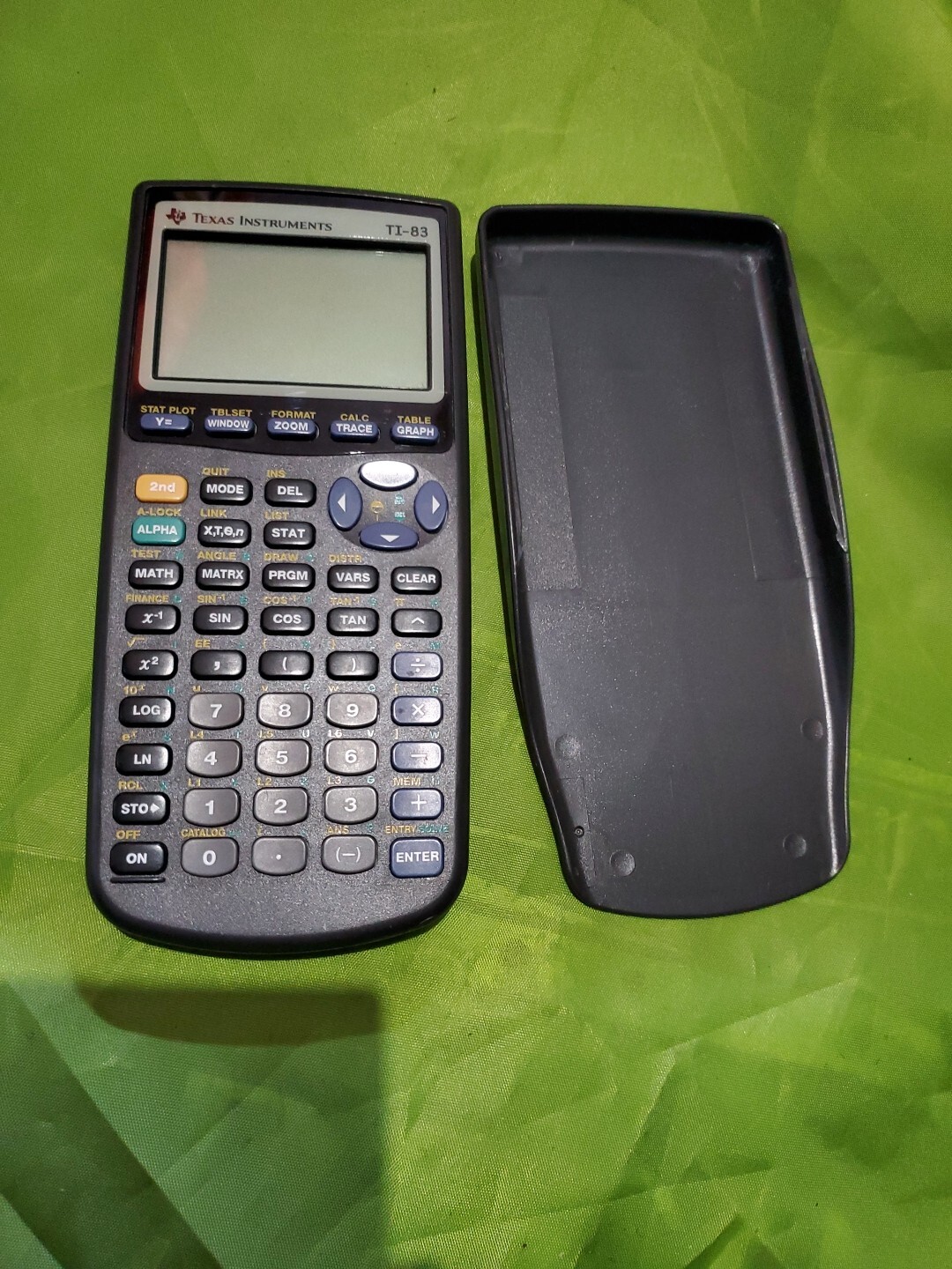 Texas Instruments TI-83 Graphing Calculator with Cover Tested Works