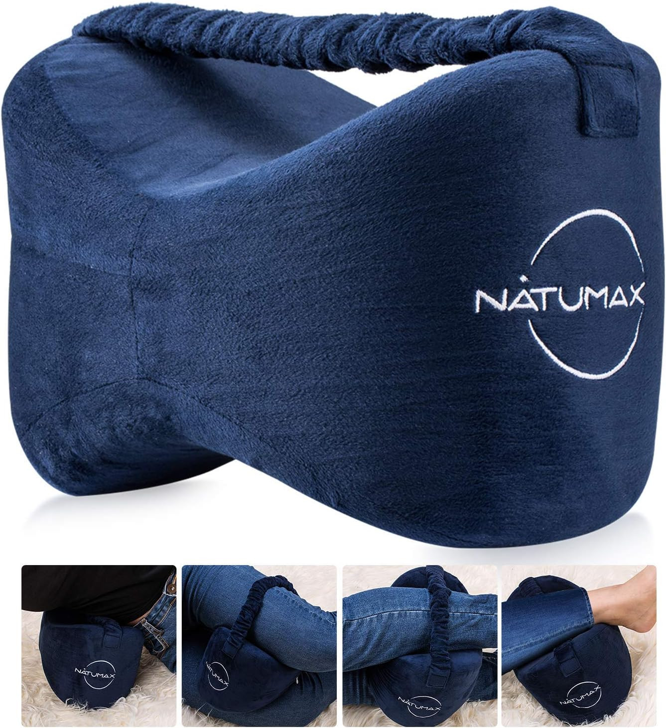 Knee Pillow for Side Sleepers - Relief from Sciatica Pain, Back/Leg Pain, Pregna